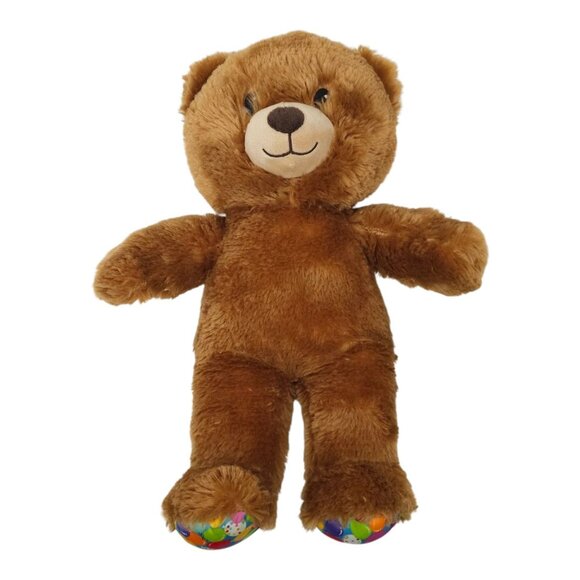 Build A Bear Happy Birthday 15" Plush Balloon Feet Brown Stuffed Animal Toy - Picture 6 of 12